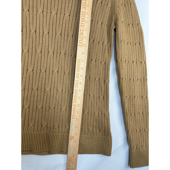 Express Cable Knit Sweater Brown/Pecan Men's Size Large Pullover - Picture 4 of 7